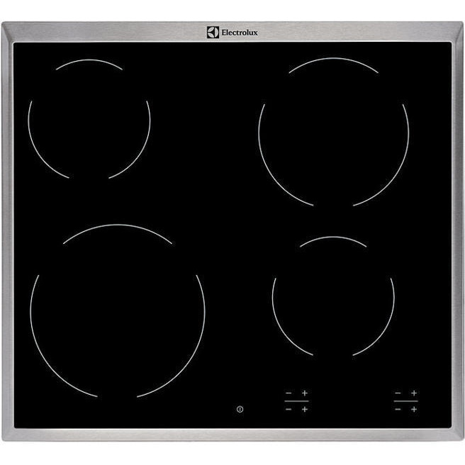 Plita incorporabila Electrolux EHF6240XXK, Electrica, Vitroceramica, 4 Zone de gatit, Touch control, 60 cm, Negru