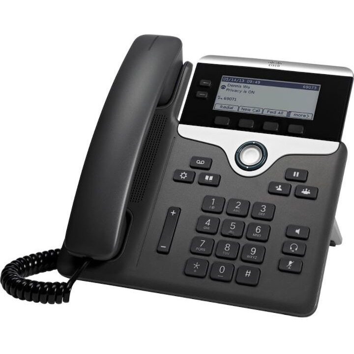 Telefon cu fir, IP, CISCO, CP-7821-K9, Negru