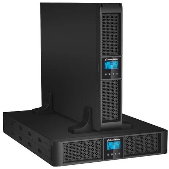 UPS PowerWalker VI 2000 RT HID, 2000VA/1200W, line-interactive, montare rack sau verticala, ecran LCD, protectie pentru servere si echipamente sensibile
