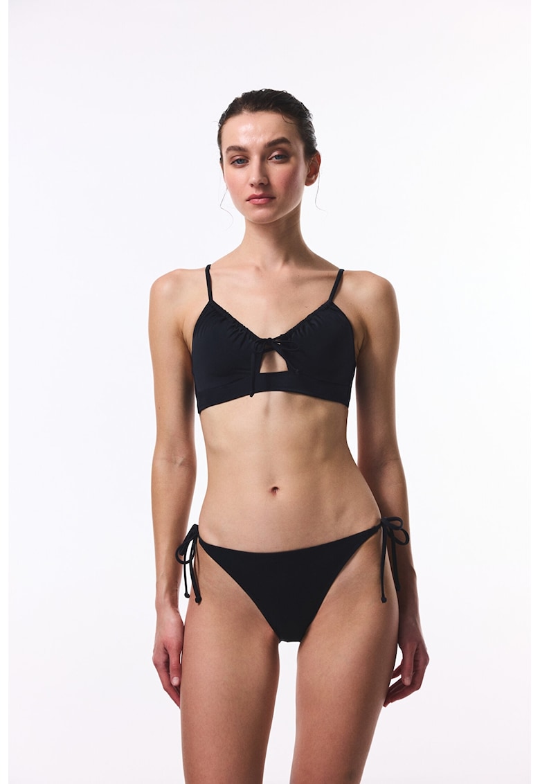 Sutien de baie cu decupaj - Negru