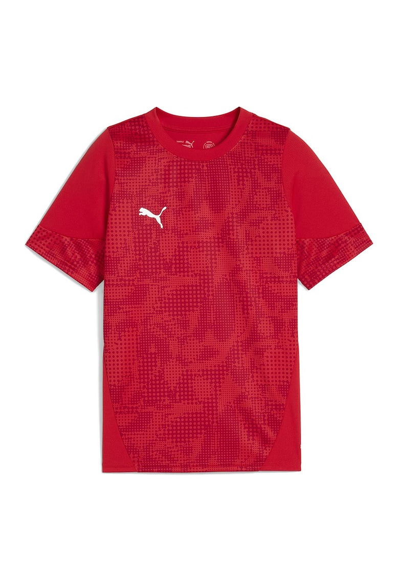 Tricou cu model - pentru fotbal - Rosu vermillion