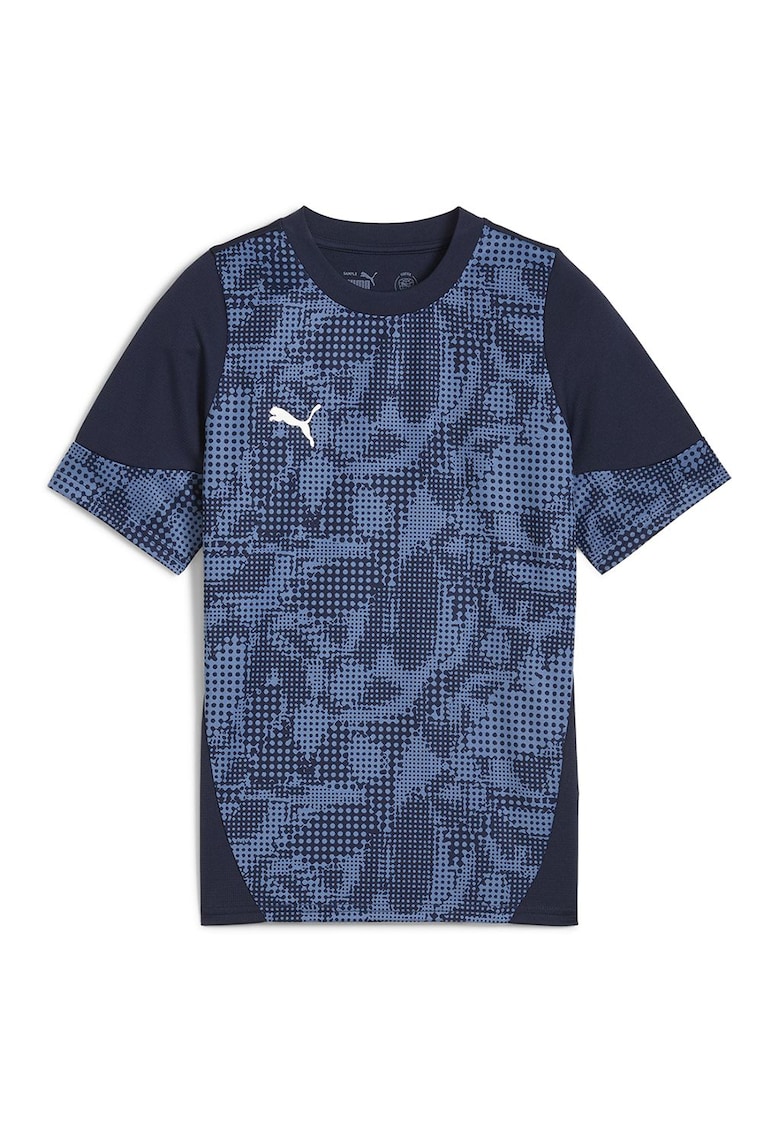 Tricou cu model - pentru fotbal - Albastru