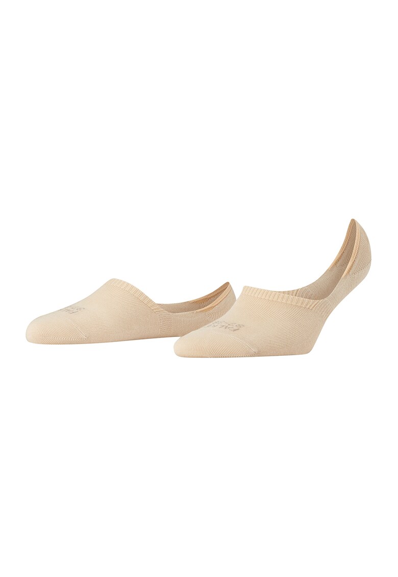 Sosete unisex high-cut foarte scurte cu sistem anti-alunecare Step - Bej