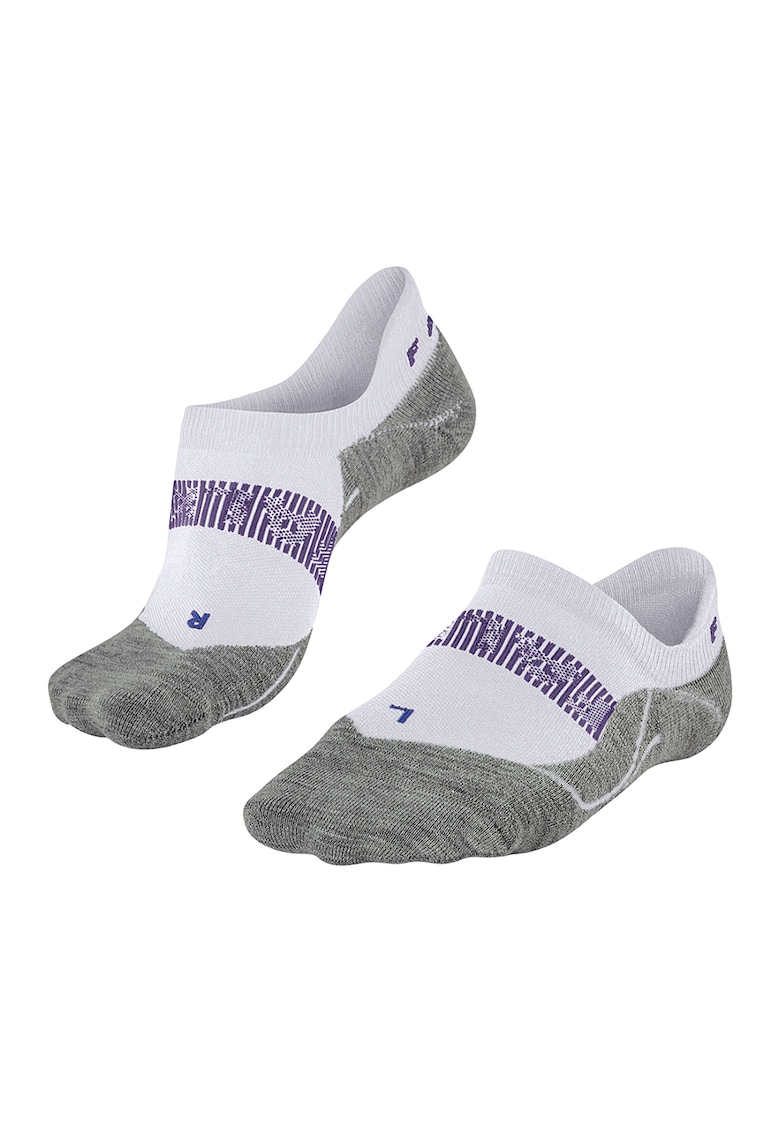 Talpici cu efect racoritor - pentru alergare RU4 Endurance Cool Invisible - Alb/Gri melange