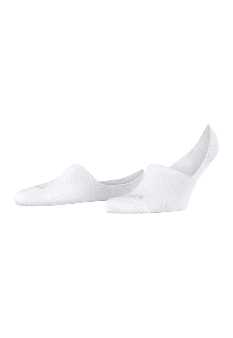 Sosete unisex foarte scurte cu sistem anti-alunecare Step - Alb