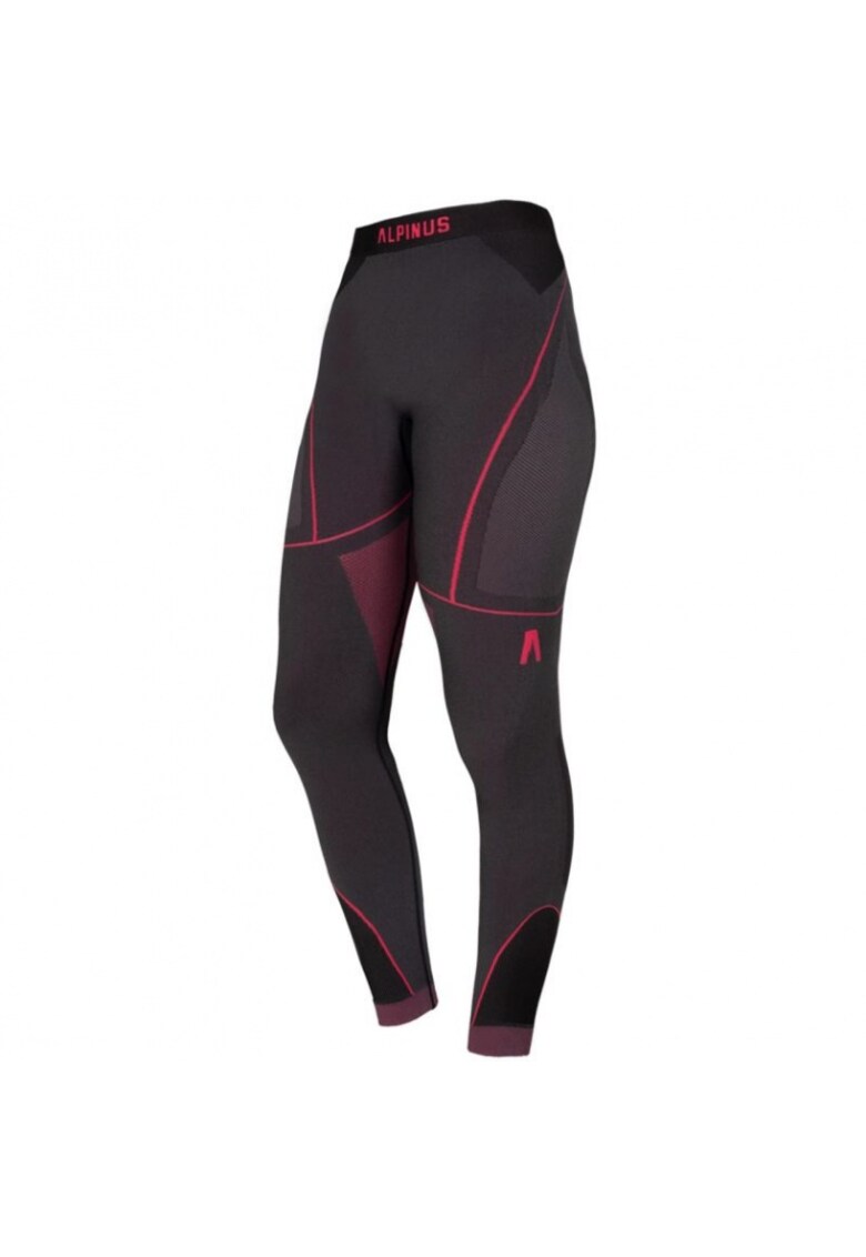 Pantaloni termoactivi dama -  Poliester - Negru/Roz - Gri/Roz