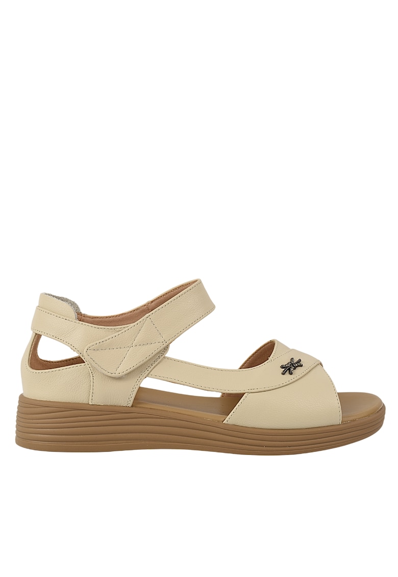 Sandale casual - dama -  50027 crem - piele naturala 50027 - Crem
