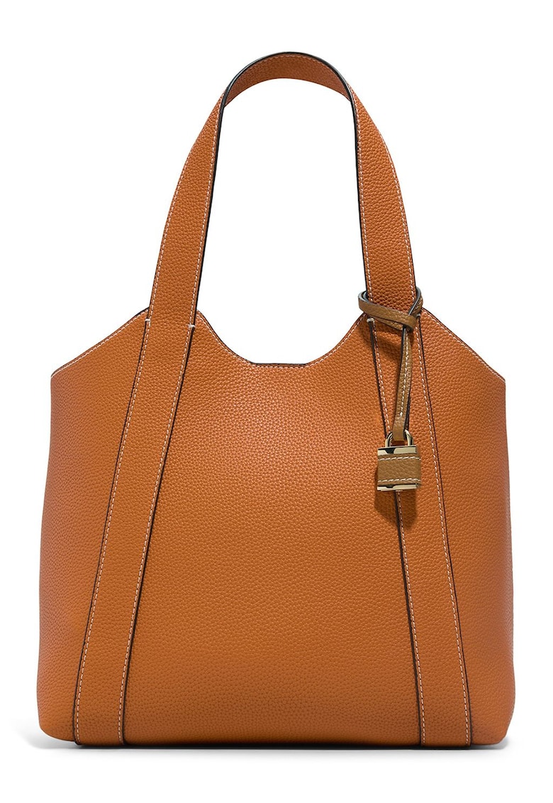 Geanta shopper de piele ecologica Rowsley - Portocaliu persan