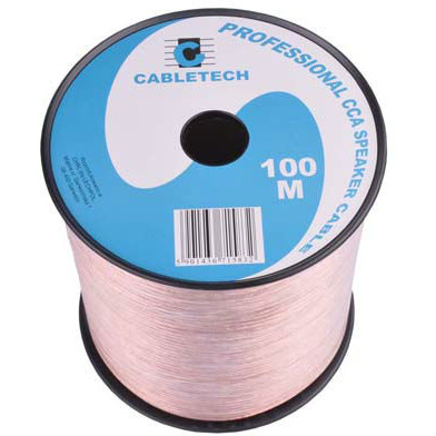 CABLU DIFUZOR CCA 2X0.75MM TRANSPARENT 100M