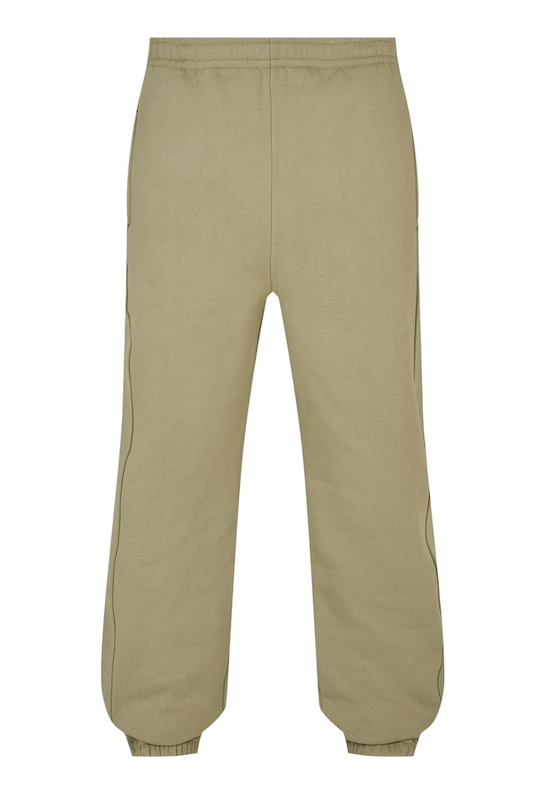 Pantaloni de trening cu model uni si buzunare oblice - Kaki