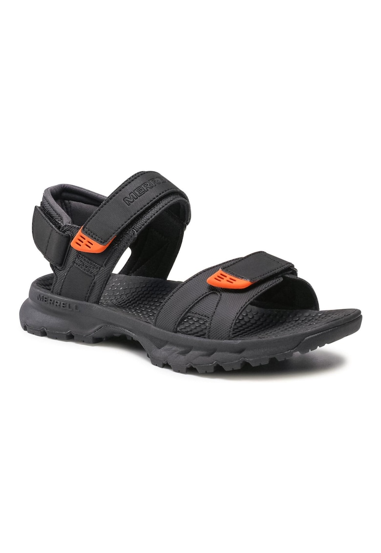 Sandale barbati -  Piele ecologica - Negru
