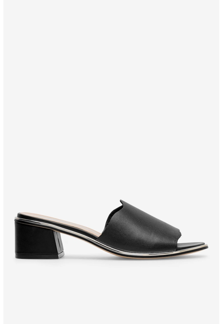 Papuci dama  5905588569565 - Piele naturala - 41 EU - Negru