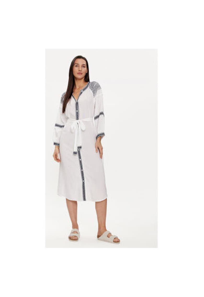 Rochie dama -  303700799 - Viscoza - Alb - Alb