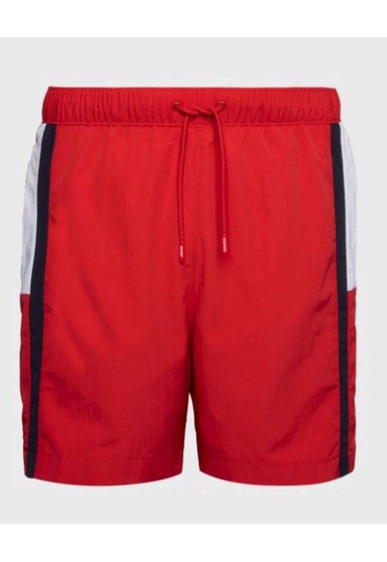 Pantaloni scurti de baie barbati -  Poliester - Rosu - Rosu