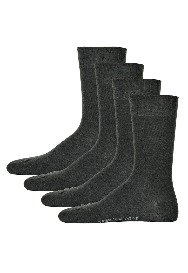 Set de sosete lungi cu model uni - 4 perechi - Gri