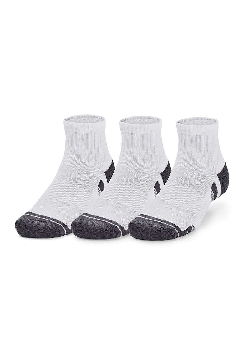 Set de sosete scurte pentru fitness - 3 perechi - Alb/Negru