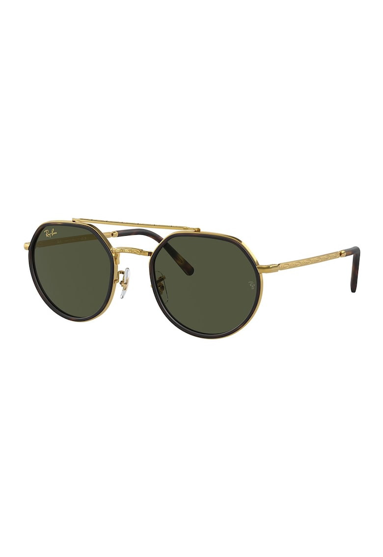 Oferte la Ochelari de soare rotunzi unisex - Auriu/Negru