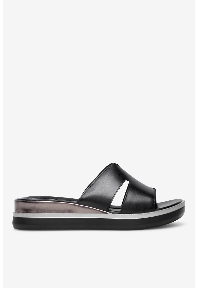 Papuci dama  5905588573548 - Piele naturala - Negru - Negru