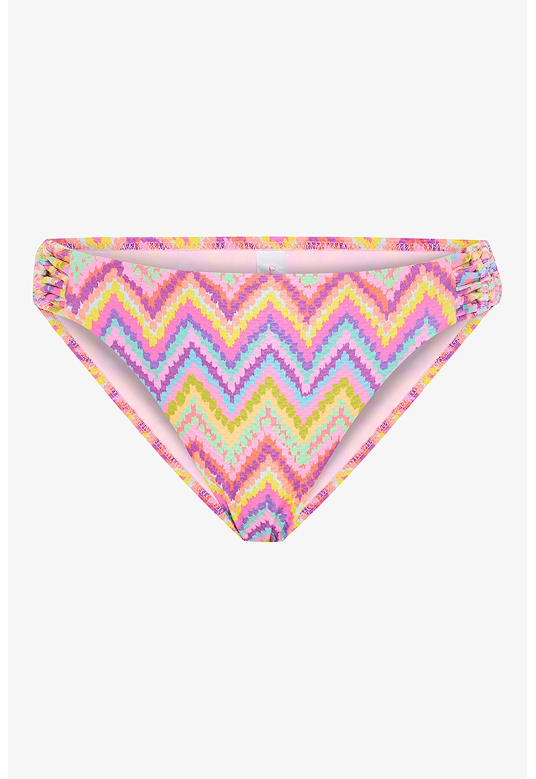Slip brazilian cu imprimeu - Roz pastel/Galben pal/Lila