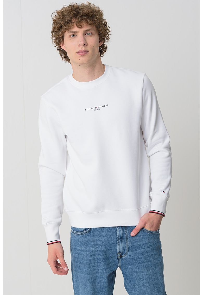 Bluza de trening cu logo - Negru/Alb optic