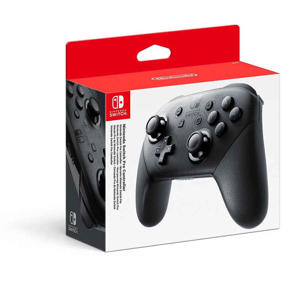 Oferte la Controler Switch Pro Gamepad Bluetooth USB 12 Butoane Vibratie Gri