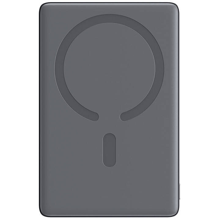 Acumulator extern JR-PBM08 20W Ultra-thin Metal Magnetic, 5000mAh, Wireless, USB-C, Gri