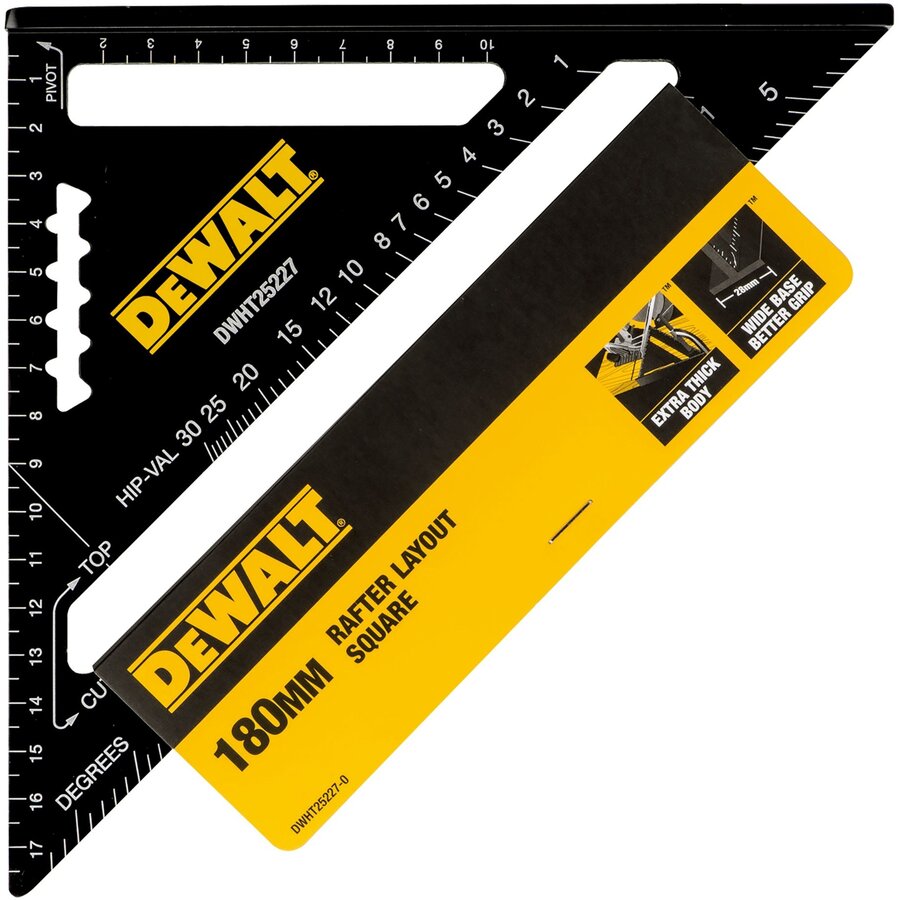 Speed Square 18cm Angle Finder (Black)