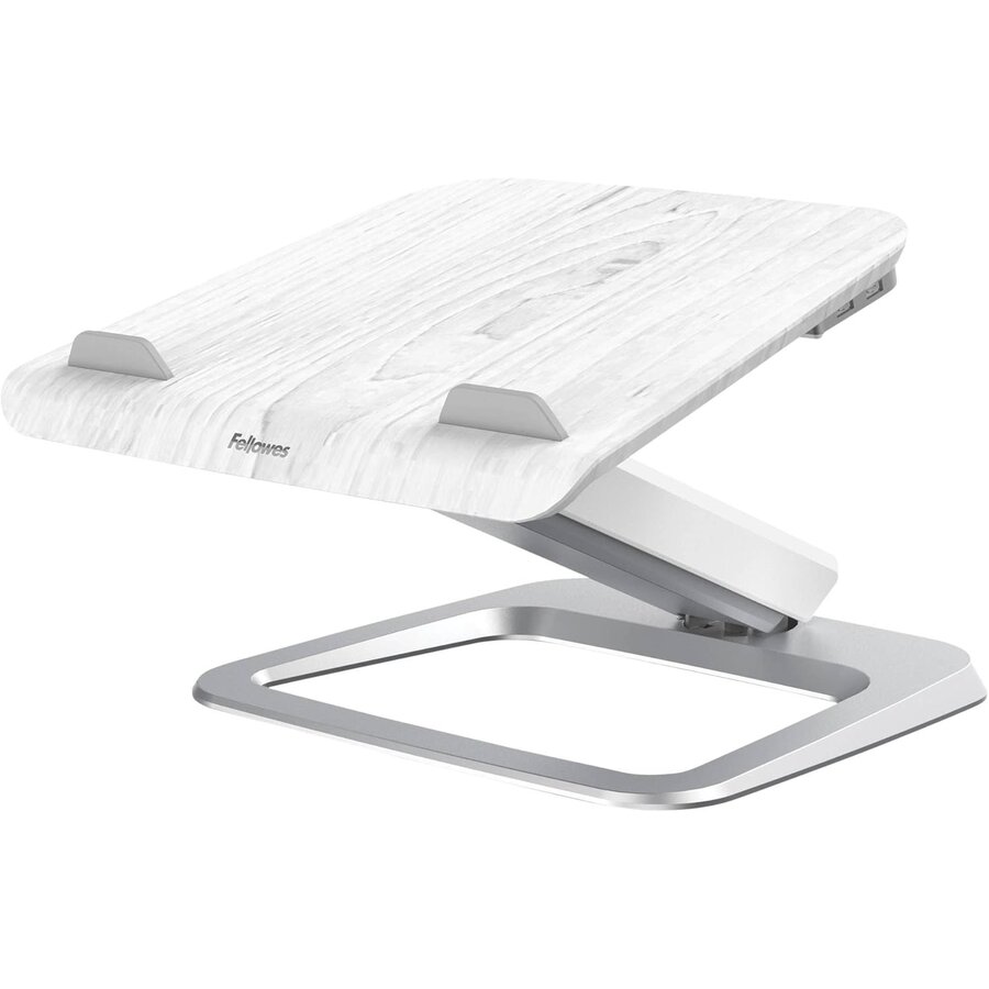 Stand pentru Laptop Hana 8064401 Maxim 19Inch Inaltime Ajustabila 2 Porturi USB Sarcina 4.5KG Alb/Gri