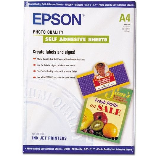 Hartie foto Quality Inkjet autoadeziva A4, 10 coli