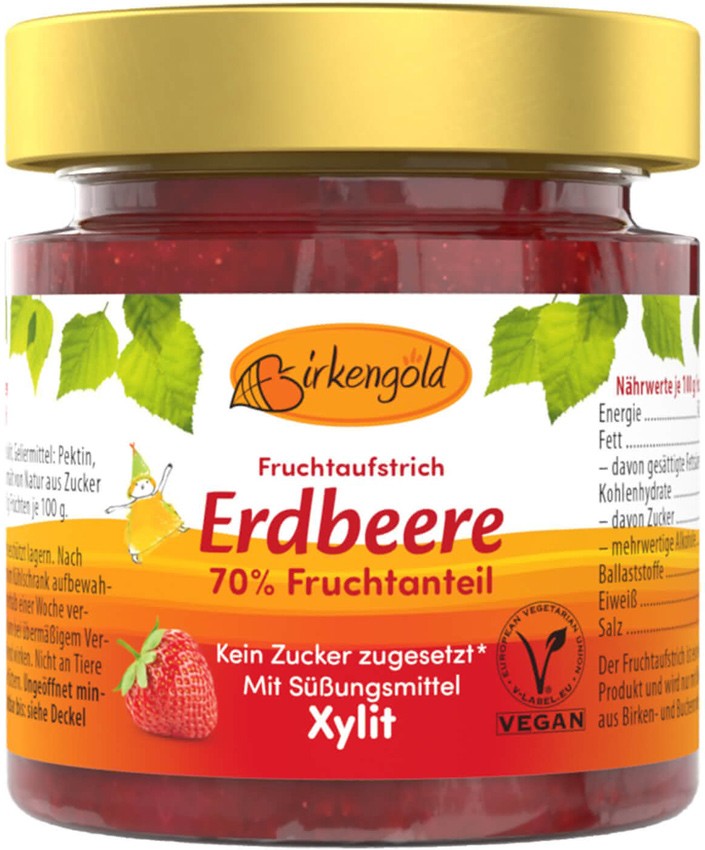 Gem de capsuni, 200g Birkengold