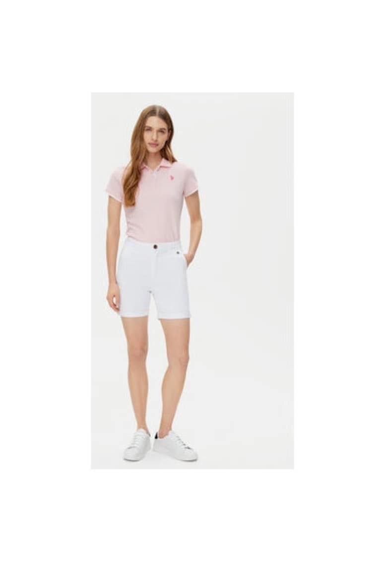 Pantaloni scurti dama -  305227454 - Bumbac - Alb - Alb