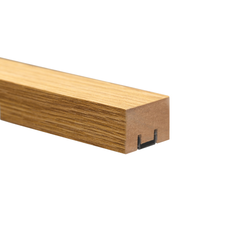 Riflaj, MDF, stejar lemon, tip montare cu profil de montaj, 2800 x 30 x 20 mm