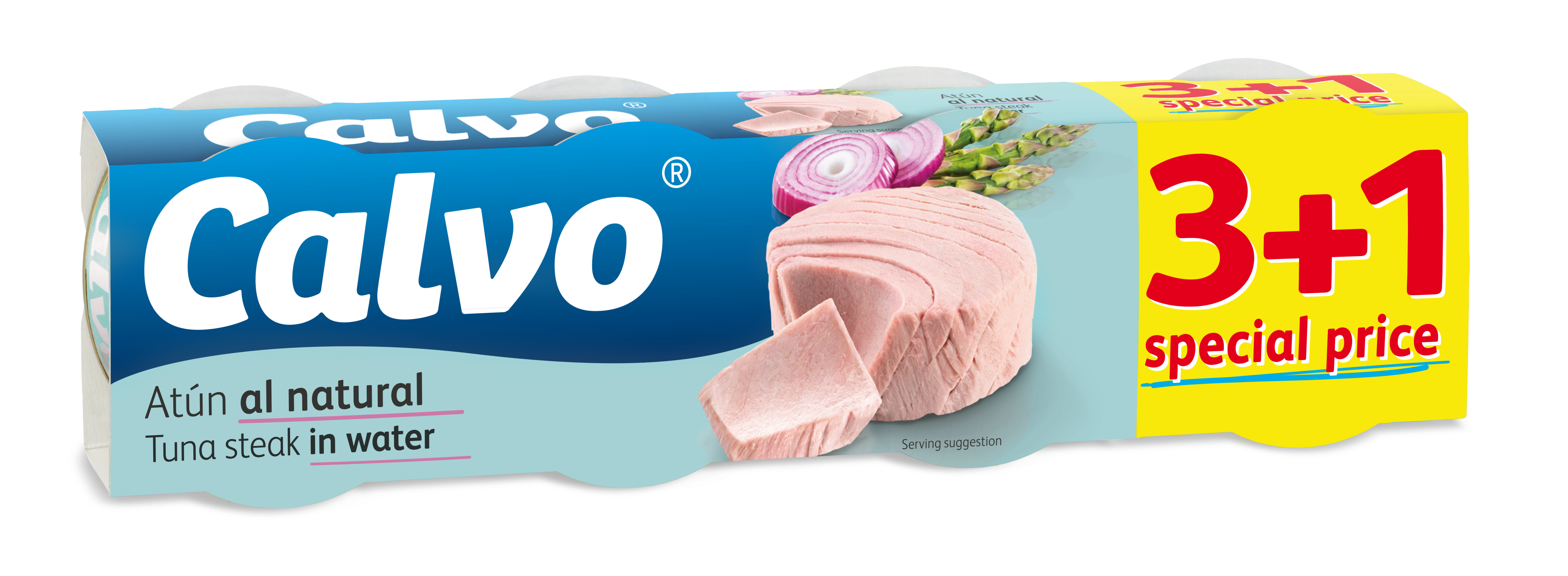 Ton In Sos Natur Calvo 4x80g