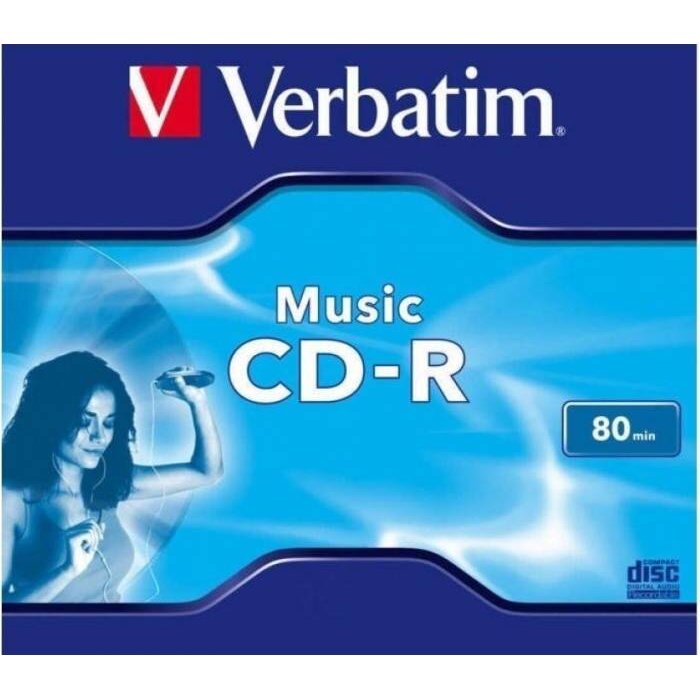 BLANK CD-R Verbatim MUSIC 80MIN JC 43365 (pret la 1 buc. 43364 CD - 10buc. / cutie)