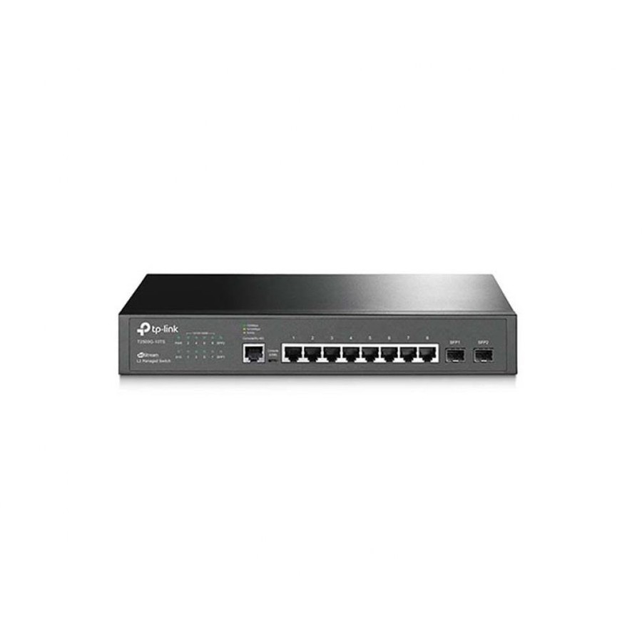 Switch SW, 8P-GB, 2P-SFP, L2, T2500G-10TST2500G-10TS, 8 porturi Gigabit, 2 sloturi SFP, Layer 2 Management