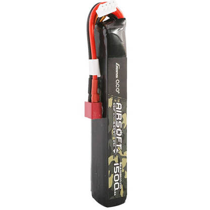 Acumulator 25C 1500mAh 3S1P 11.1V Airsoft Gun Lipo   T Plug Negru