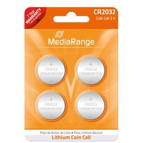 MediaRange Lithium Cion Cells, CR2032/3v Pack 4