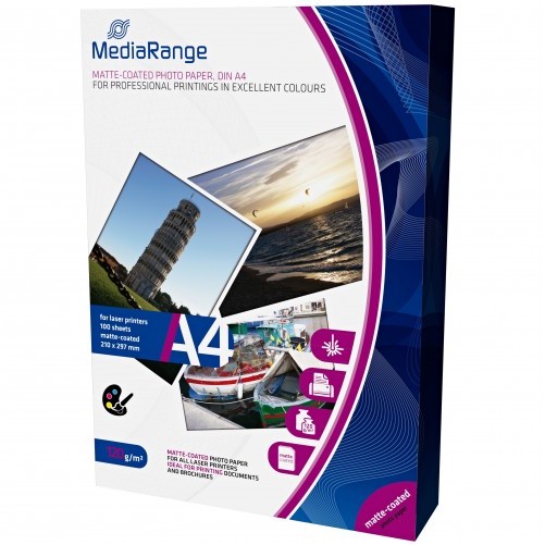 Hartie foto MediaRange DinA4 inkjet paper Dual-side matte-coated 200g, 50 sh