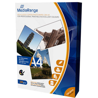 Hartie foto MediaRange 130x180mm Fotopapier-Karten,  220g, 50 B