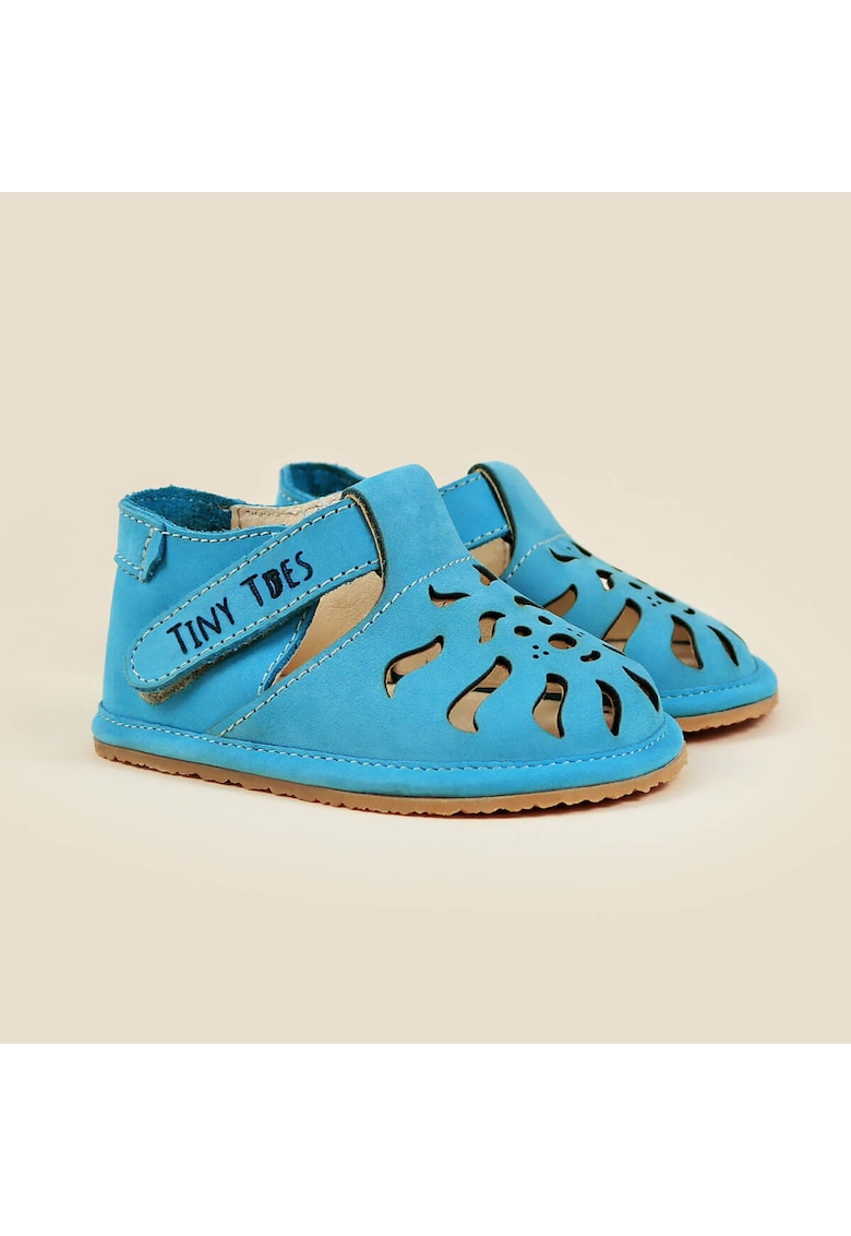 Oferte la Sandale Barefoot din piele naturala - Jasper - Albastru - Albastru
