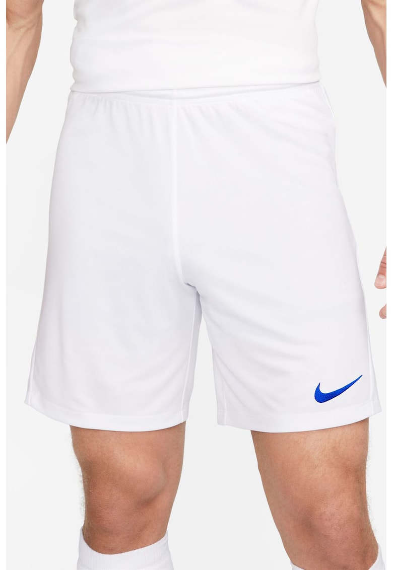 Pantaloni scurti cu tehnologie Dri-FIT pentru fotbal Park III - Albastru royal/Alb murdar