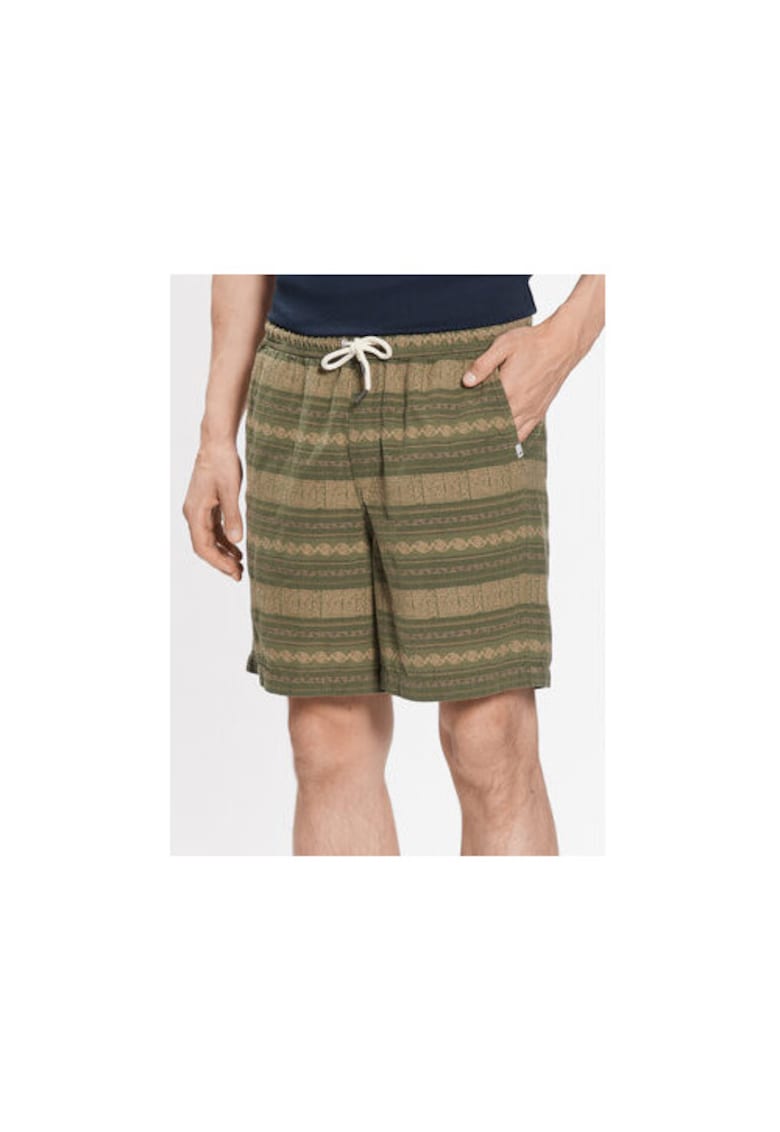 Pantaloni scurti barbati -  301883982 - Bumbac - Verde - Verde