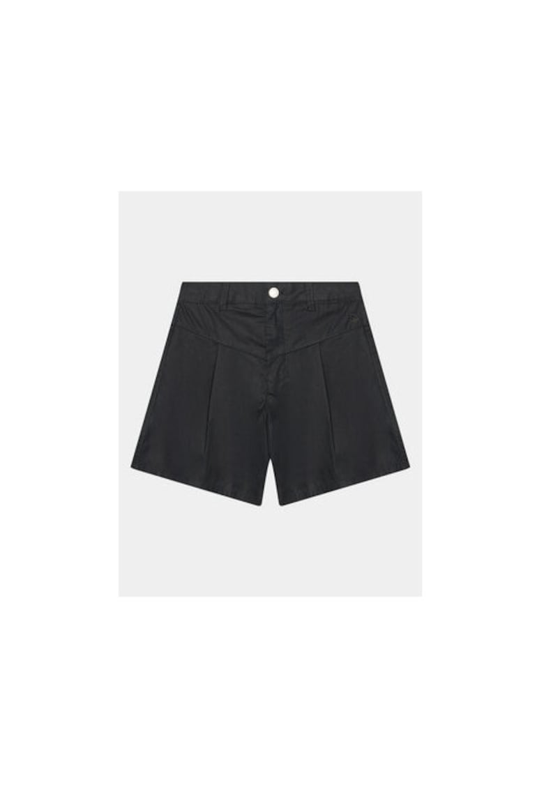 Pantaloni scurti fete -  302098941 - Bumbac - Negru - Negru