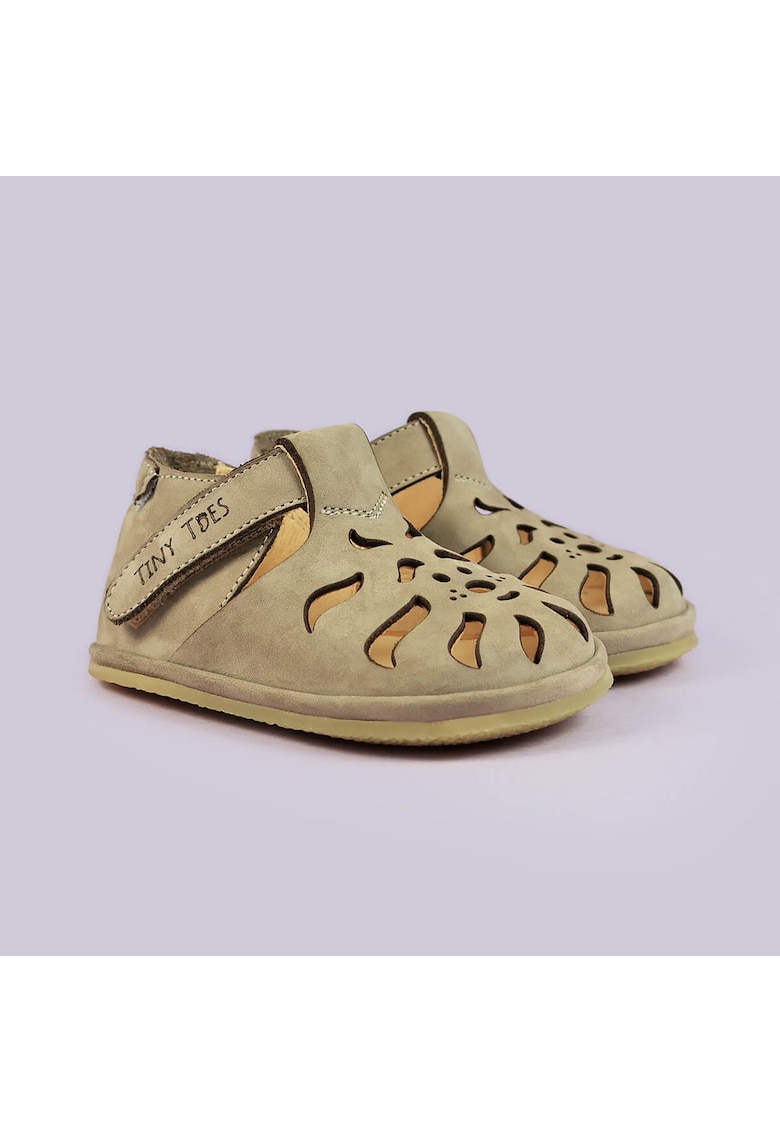 Sandale Barefoot din piele naturala - Tally - Bej - Bej