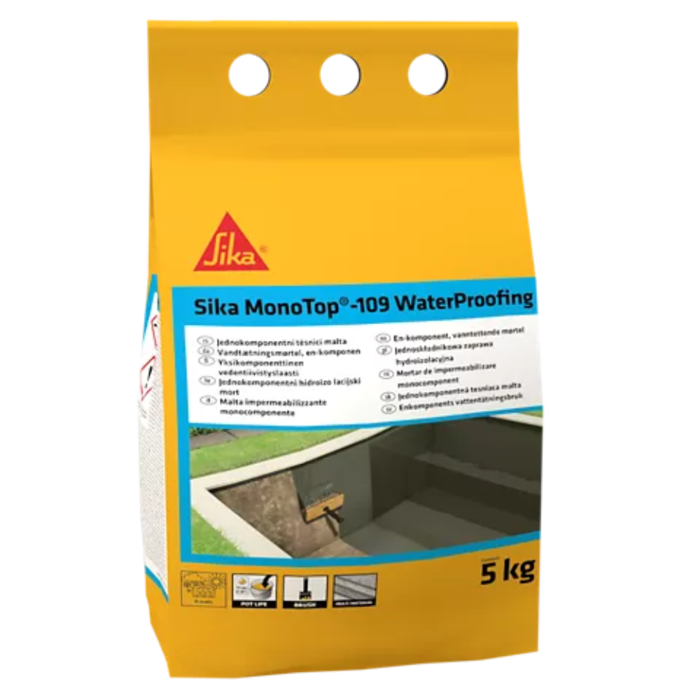 Mortar de impermeabilizare Sika MonoTop 109 Waterproofing, gata preparat, gri, 5 kg