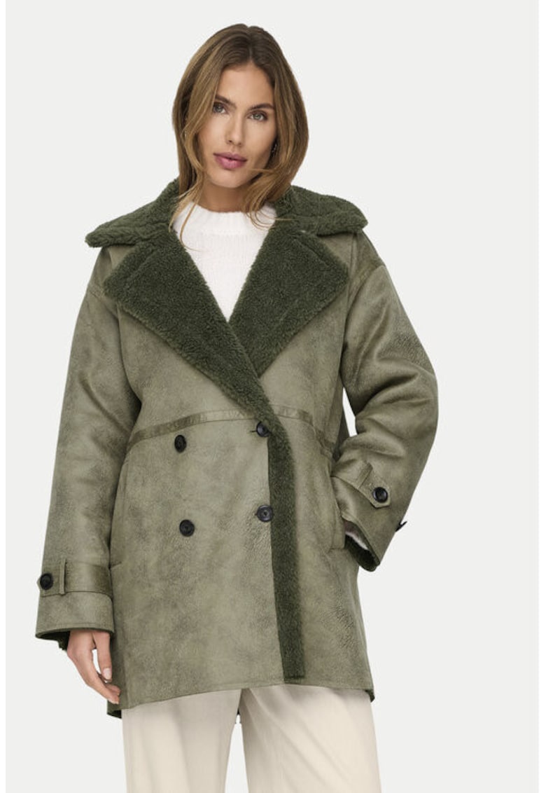 Cojoc dama -  304498657 - Piele ecologica - Verde - Verde