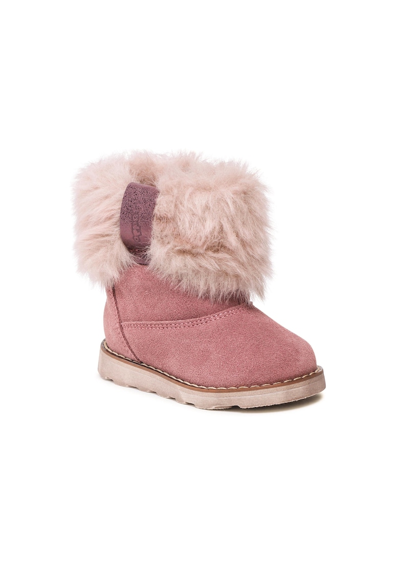 Ghete fete -  301438434 - Roz - Piele naturala/Piele intoarsa -