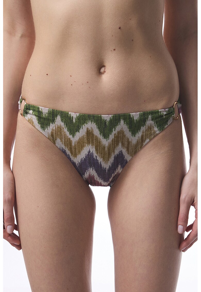 Slip cu imprimeu si talie joasa - Multicolor