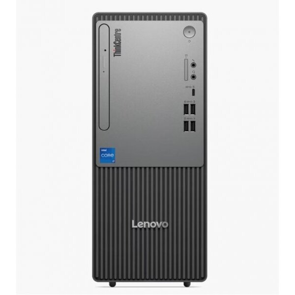 Sistem desktop ThinkCentre neo 50t Intel Core i3-14100 8GB 512GB SSD Windows 11 Pro Black Grey