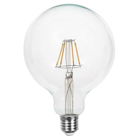 Bec G125 E27 10W cu filament 3000K V-TAC SKU-214422
